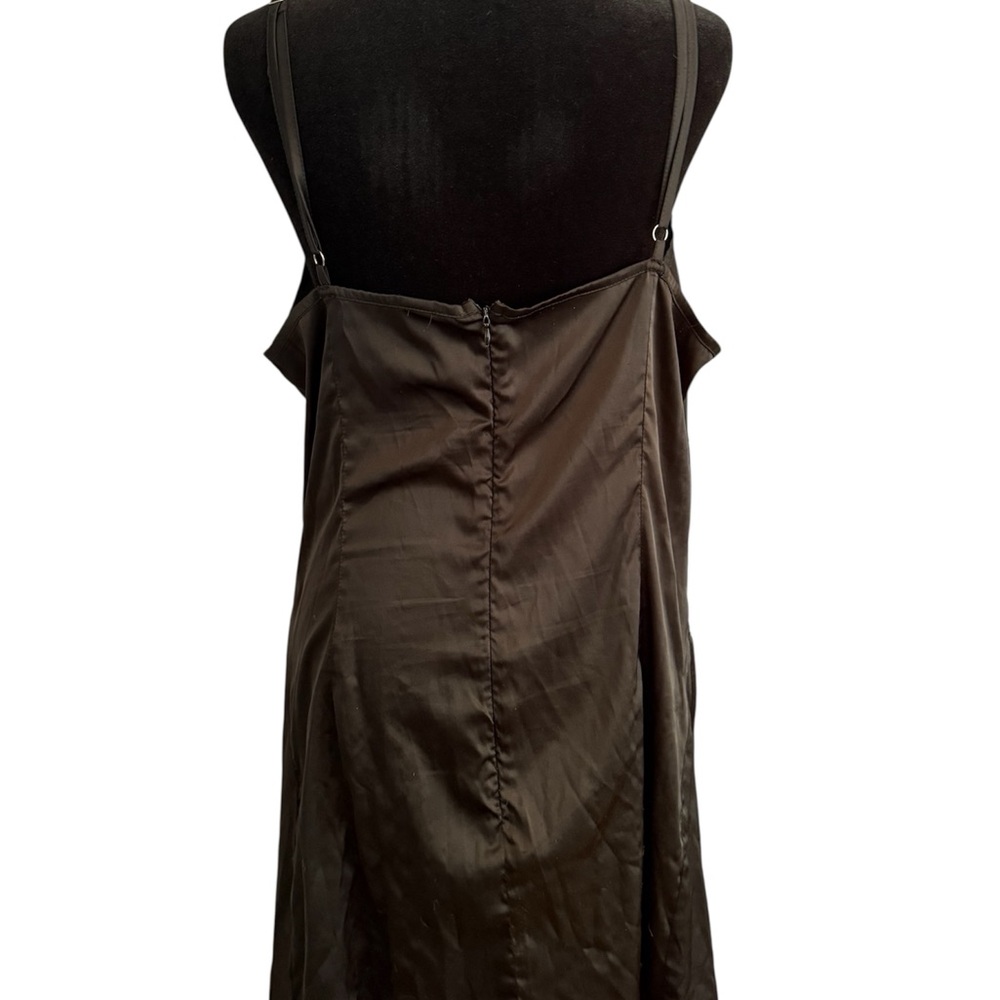 Cider black slip dress